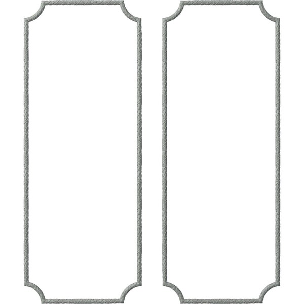 Ekena Millwork 28-in. W x 72-in. H Dublin Panel Moulding Kit Double Panel PMLKDU28X72B - main
